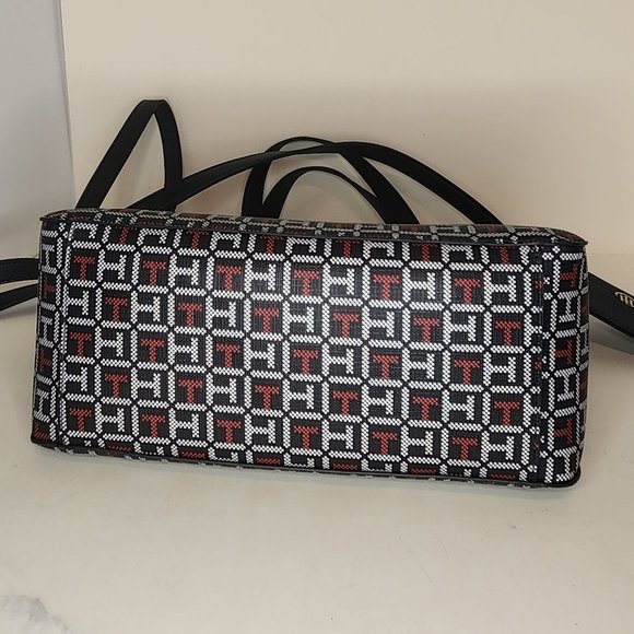 Tommy Hilfiger Navy North South Satchel with Detachable Pouch - NWT - Picture 11 of 12